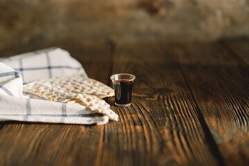 Communion. Religious tradition of breaking bread. Bread and wine as a sign of memory of Christ's...