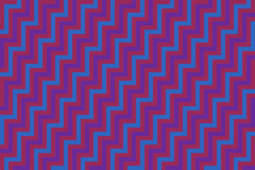 Red, blue, and purple zig zag stripes pattern background