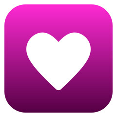 love, heart shape icon on square background