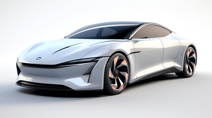 futuristic electric car