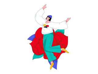 3.12 International Women's Day professional women flat character vector concept operation hand drawn illustration
