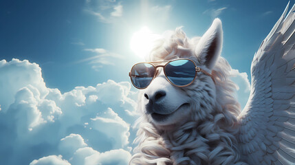 pegasus wearing sunglasses