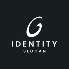 Letter g style logo icon design template flat vector