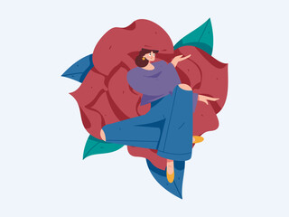 3.12 International Women's Day professional women flat character vector concept operation hand drawn illustration
