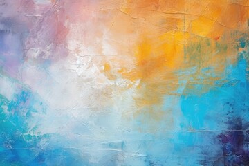 Colorful abstract painted background. Texture of oil paint on canvas, Fragment of a multicolored...