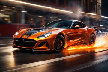 Firing Sport Car in Panning Style