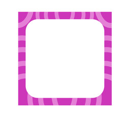 black space with cute photo frame illustration clipart for kids or worksheet decoration 