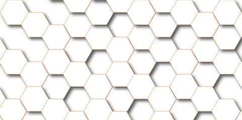 Abstract background with hexagons Abstract hexagon polygonal pattern background vector. seamless bright white abstract honeycomb background.	
