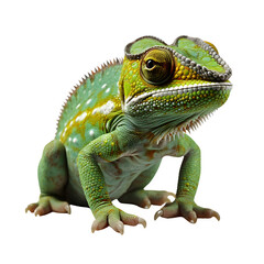 Obraz premium Chameleon isolated on transparent background Generative AI