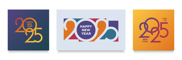 Happy new year 2025 design.