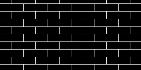 Black brick background texture. Black and white background wall brick.