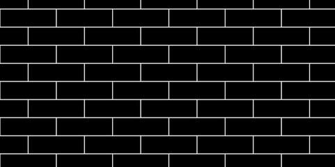 Black brick background texture. Black and white background wall brick.