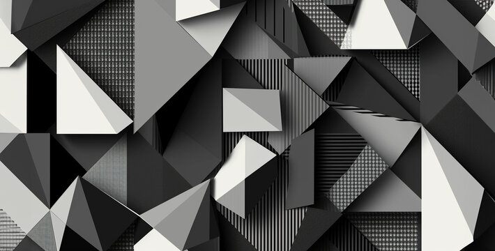 wallpaper with geometric shapes subtle black and white background