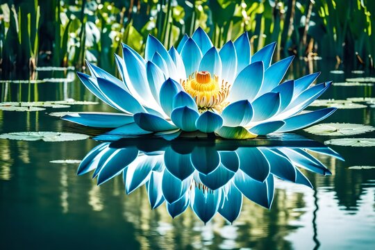 Blue Water Lily Images – Browse 4,595 Stock Photos, Vectors, and Video