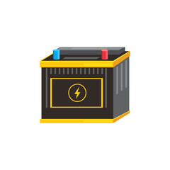 car battery cartoon vector element concept design