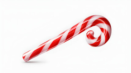 Obraz premium Candy cane on a white background. AI generative.
