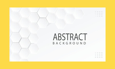 White hexagons vector abstract backgrounds