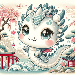 年賀状素材ドラゴン