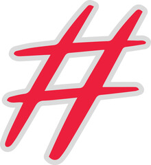 Obraz premium kids letter alphabet synbol sign hashtag