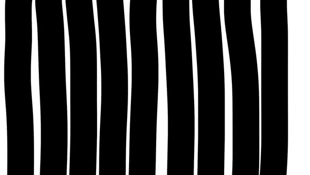 Animation of wide vertical stripes that run across the screen, like the stairs of an escalator.