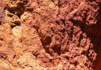 Red rocks as an abstract background. Texture