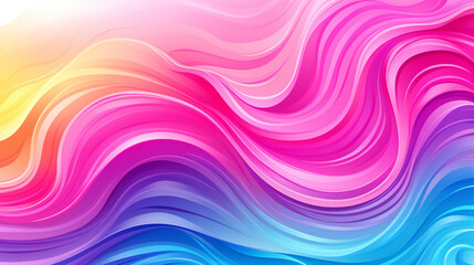 Obraz premium Vibrant Waves: Abstract Liquid Design with Bright Gradient, Motion, and Creative Artistry