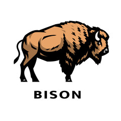 American bison logo.