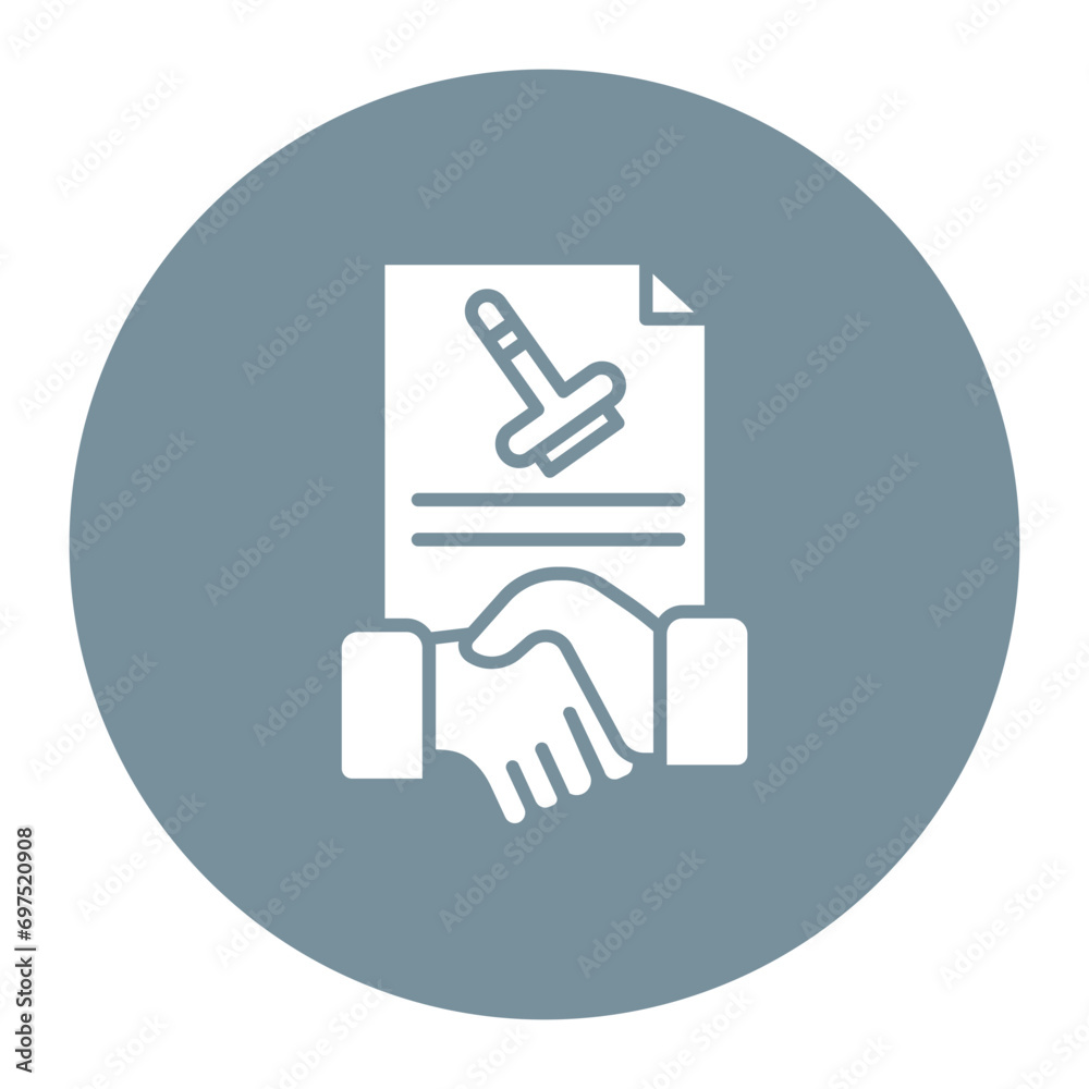 Sticker agreement icon