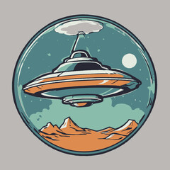 Ufo Logo EPS Format Very Cool Design