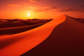 Fototapeta na wymiar Beautiful Sand dunes in the Sahara Desert