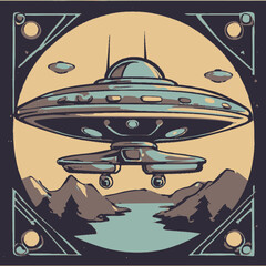 Ufo Logo EPS Format Very Cool Design