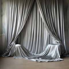 curtains on the wall