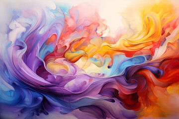 Abstract Fusion: Vibrant Colors Movement