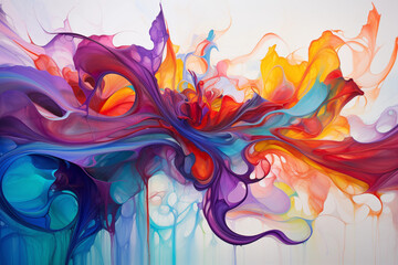 Vibrant Swirls: Mesmerizing Abstract Dance