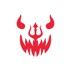 Devil logo vector template