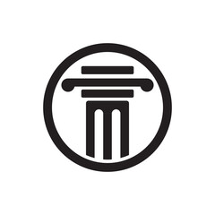 Column Logo Template Vector