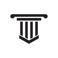 Column Logo Template Vector