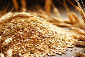 Assorted different types of beans and cereals grains. Set of indispensable sources of protein for a healthy lifestyle. Close-up. View from above.