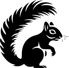 Obraz premium Indian palm squirrel Flat Icon