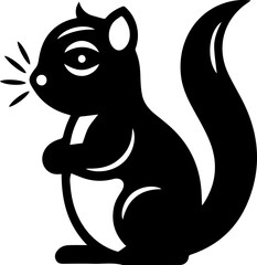 Indian palm squirrel Flat Icon