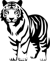 Indochinese tiger Flat Icon