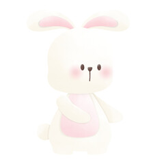 white bunny eater day