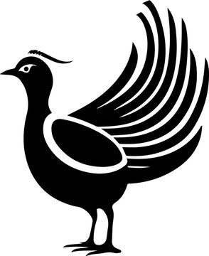 recommend clip art: Lyrebird Flat Icon