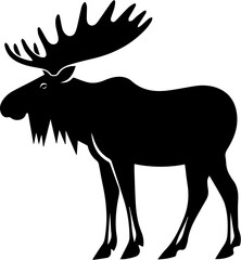 Naklejka premium Moose Flat Icon