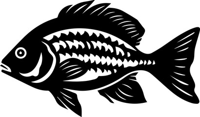 Oscar fish Flat Icon