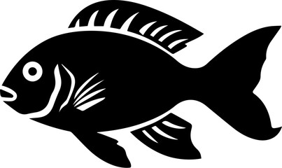 Oscar fish Flat Icon