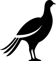 Pheasant Flat Icon - obrazy, fototapety, plakaty