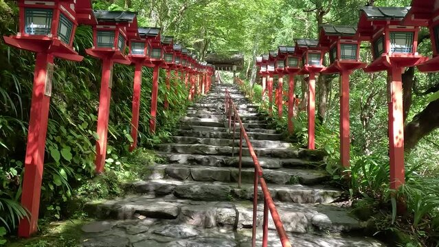 貴船の階段