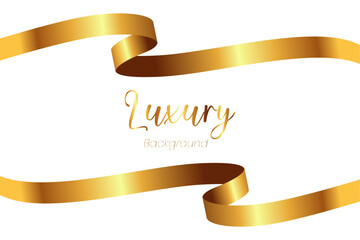 premium luxury golden lines and white background design