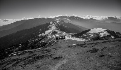 Obraz premium snow covered mountains